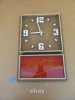 Vintage Enjoy Coca Cola Hanging Wall Clock Sign Advertisement L