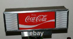 Vintage Enjoy Coca-Cola Lighted Sign Soda Fountain Machine Topper