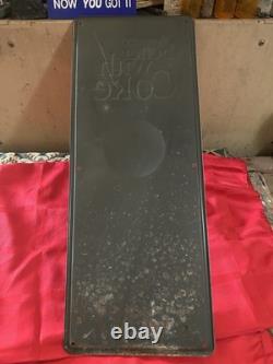 Vintage Enjoy Coca Cola Original Embossed Sign