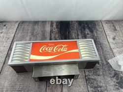 Vintage Enjoy Coca Cola Retro Light Up Tabletop Restaurant Bar Chrome Sign