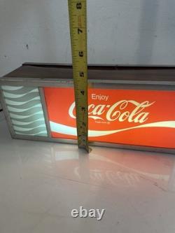 Vintage Enjoy Coca Cola Retro Light Up Tabletop Restaurant Bar Display Sign 14