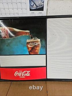 Vintage Enjoy Coca Cola Sign Over ice Menu Board Sign Deli Diner
