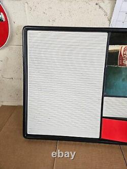 Vintage Enjoy Coca Cola Sign Over ice Menu Board Sign Deli Diner