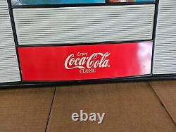 Vintage Enjoy Coca Cola Sign Over ice Menu Board Sign Deli Diner