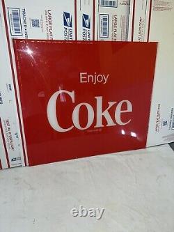 Vintage Enjoy Coke Sign Trademark Retro General Store Coca Cola Advertising Sign