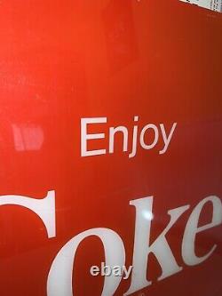 Vintage Enjoy Coke Sign Trademark Retro General Store Coca Cola Advertising Sign