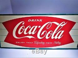 Vintage Fountain Coke Cola Sign
