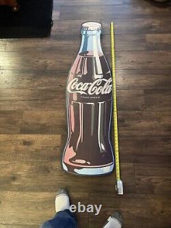 Vintage Giant 54 Medal Coca-cola Cut Out Bottle Sign