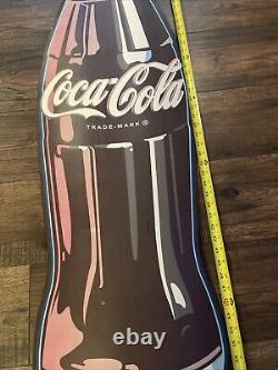 Vintage Giant 54 Medal Coca-cola Cut Out Bottle Sign