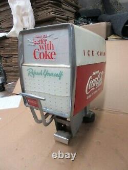 Vintage Ice Cold Coca Cola Soda Dispenser Movie Theater Pop Shop Refresh