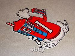 Vintage Icee Frozen Coca Cola Slushy Polar Bear 12 Soda Ice Gas Oil Kmart Sign
