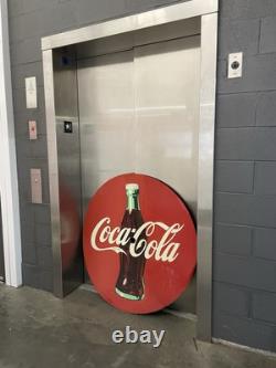 Vintage Large Coca Cola 4 Foot Flat Metal Sign