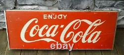 Vintage Large Coca Cola Soda Light Up Box Sign 34 1/2 x 13 Enjoy Coke