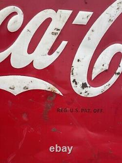Vintage Late 1940s Pause Drink Coca Cola RARE Sun Spot Campaign Advertising Sign
