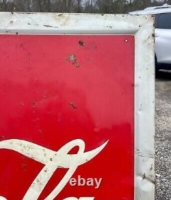 Vintage Late 1940s Pause Drink Coca Cola RARE Sun Spot Campaign Advertising Sign