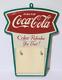 Vintage Late 1950s Early'60s Coca-Cola Metal Fishtail Calendar Holder COKE Sign