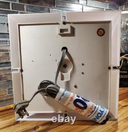 Vintage Lighted Coca Cola Electric Wall Clock Sign