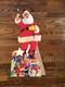 Vintage MCM Coca Cola Santa Elves Stand Up Store Display Sign Standee Easel