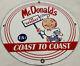 Vintage Mcdonald's Porcelain Sign Speedee Pepsi Coke Piggly Wiggly In-n-out Gas