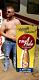 Vintage Metal rare Vertical 54 inch Tru Ade soda Pop Sign Bottle Graphic 1952