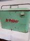 Vintage Mint Green Dr. Pepper Picnic Cooler, Ice Box, Coke, Antique Ice Chest, Soda
