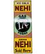 Vintage Nehi Soda Porcelain Sign Service Station Pump Plate Oil Coca Cola Pepsi