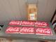 Vintage Nos Enjoy Coca Cola Stout Sign Company Case Of 6 Metal Advertising! Z501