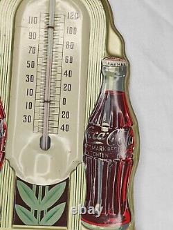 Vintage Original 1941 Coca Cola Double Thermometer