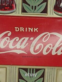 Vintage Original 1941 Coca Cola Double Thermometer