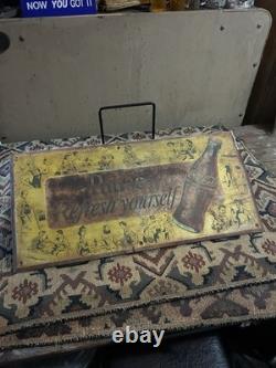 Vintage Original 1950's Coca Cola Pause Refresh Yourself Metal Sign