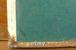 Vintage Original 1960s Coca Cola Fishtail Menu Board Chalkboard Embossed HTF