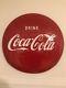 Vintage Original 24 Inch Cocoa Cola Button Sign from 1950s