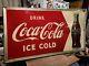 Vintage Original Antique Gas Oil General Store Large Sign 1950 Coca-cola
