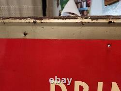 Vintage Original Antique Gas Oil General Store Large Sign 1950 Coca-cola