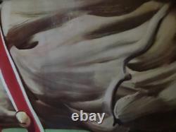 Vintage Original Antique Gas Oil General Store Sign Coca-cola Santa Clause