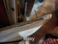 Vintage Original Antique Gas Oil General Store Sign Coca-cola Santa Clause