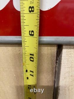 Vintage Original Clean Original Coca-Cola COKE Arrow Sign M. C. A. METAL Horizonta