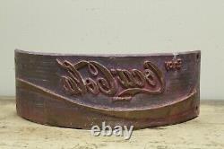 Vintage Original Coca Cola Brass Crate Factory Stamp Stencil Sign
