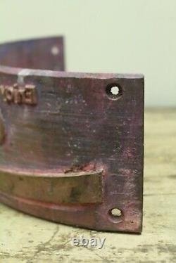 Vintage Original Coca Cola Brass Crate Factory Stamp Stencil Sign