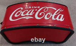 Vintage Original Embossed Coca-Cola Stadium Vendor Ball Park Cooler Metal RARE