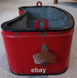 Vintage Original Embossed Coca-Cola Stadium Vendor Ball Park Cooler Metal RARE
