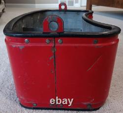Vintage Original Embossed Coca-Cola Stadium Vendor Ball Park Cooler Metal RARE