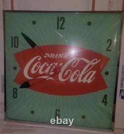 Vintage PAM Coca-Cola Fishtail Clock