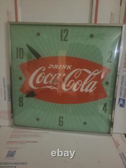 Vintage PAM Coca-Cola Fishtail Clock