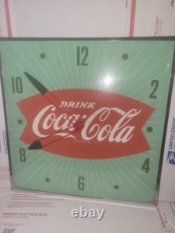 Vintage PAM Coca-Cola Fishtail Clock