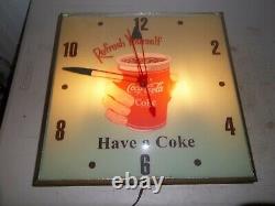 Vintage Pam clock Have A Coke