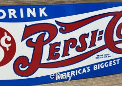 Vintage Pepsi Cola Porcelain Sign Gas Station Bottle Coke Coca Dew A & W Oil