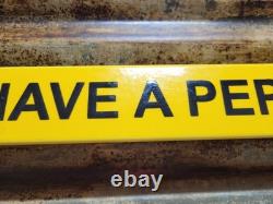 Vintage Pepsi Cola Porcelain Sign Screen Door Push Bar Soda Beverage Drink Coke