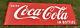 Vintage Porcelain Coca Cola Coke Soda Pop Advertising Sled SIGN