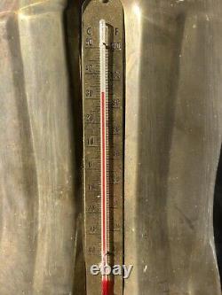 Vintage RARE Copper Coca-Cola Coke Bottle Thermometer Sign 30 x 9 SODA